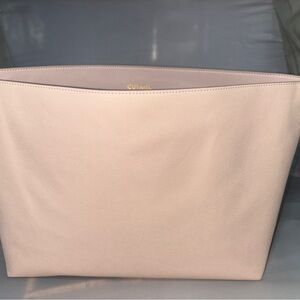 Cuyana Pink Leather Large Insert | Organizer | Pockets for All Accessories